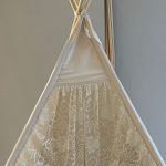 cream teepee with lace front