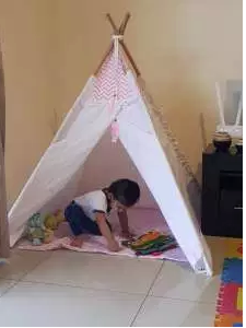 Teepees and playtents play tents in Zambia